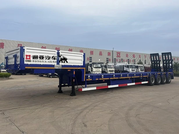80T Low Bed Semi Trailer с лестницей