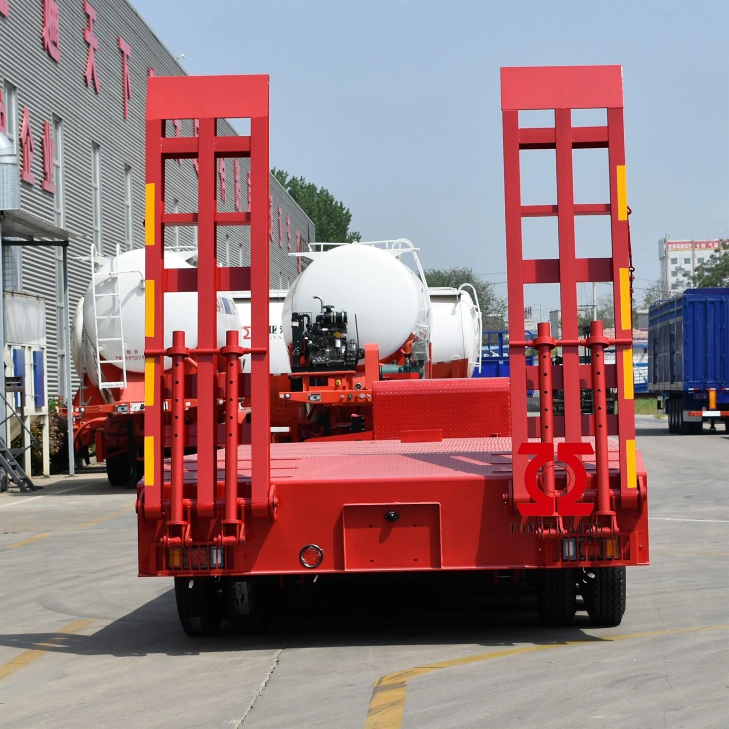 Low Loading Low Bed Semi Trailer